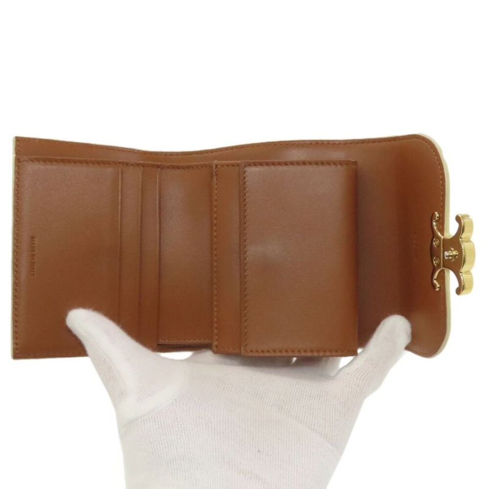 Celine Macadam Pattern Trifold Wallet Bifold Leat… - image 4